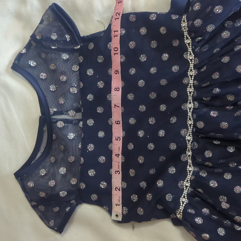 Dress Girls Special Occasions By Rare Editions Size 6 Sparkle & Polka dots Fancy - Picture 8 of 11